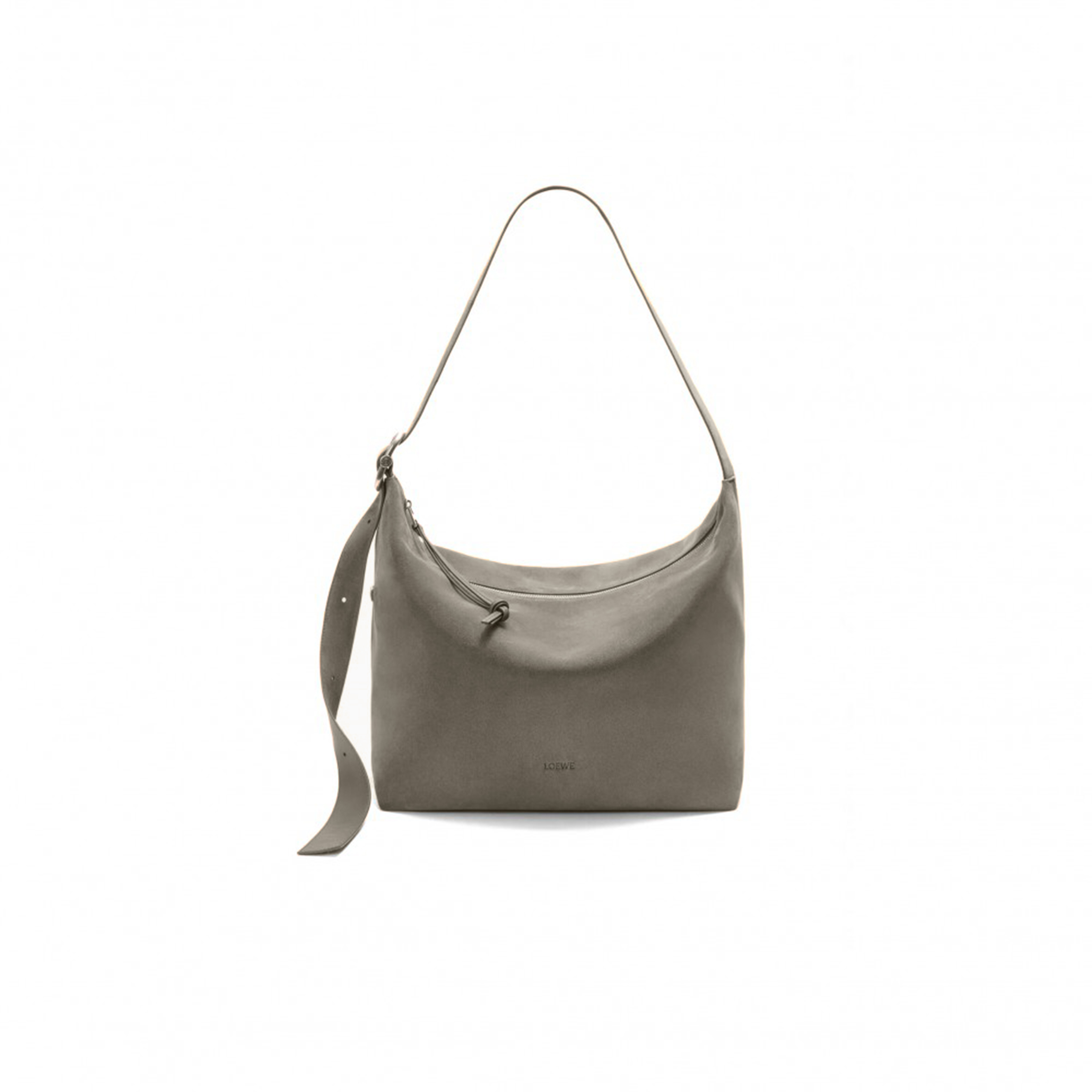 LOEWE LARGE LOOP HOBO IN SUEDE CALFSKIN BB22003X02 (45.5*31*17cm)